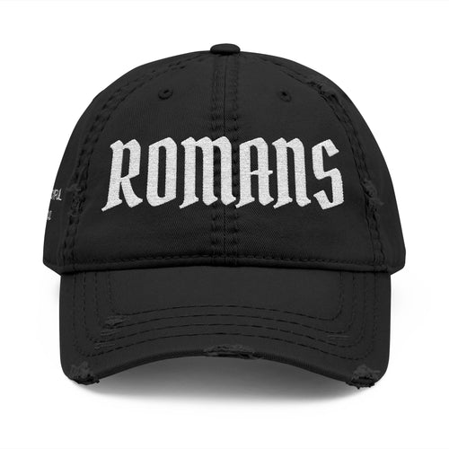 Romans 12:12 Distressed Embroidered Dad Hat